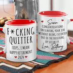 I'm Not Retired, I'm A Professional Relaxer - Coworker Personalized Custom Accent Mug - Christmas Gift, Appreciation, Retirement Gift For Coworkers, Work Friends, Colleagues 50505984 - DiyGiftly