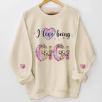 personalized sleeve names Im That Gigi unisex sweatshirt cozy everyday apparel for gigi