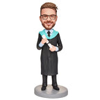 custom bobble head fun tribute someone special personalized bobblehead graduate graduation boy front view