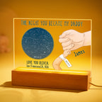 star map night light personalized name the night you became my daddy design custom gift for everyday use