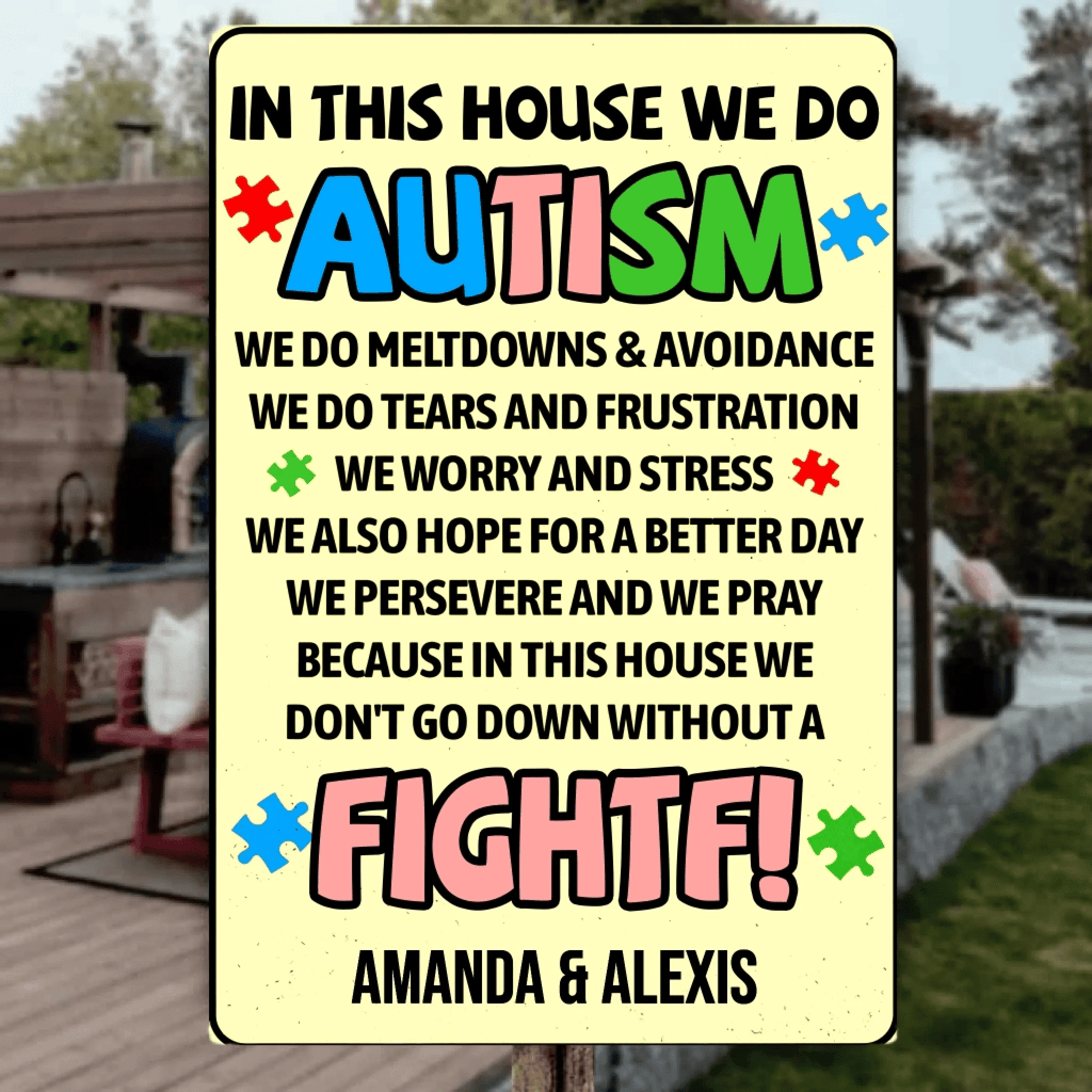 In This House We Do - Personalized Custom Metal Sign 737272 - 737275 - DiyGiftly