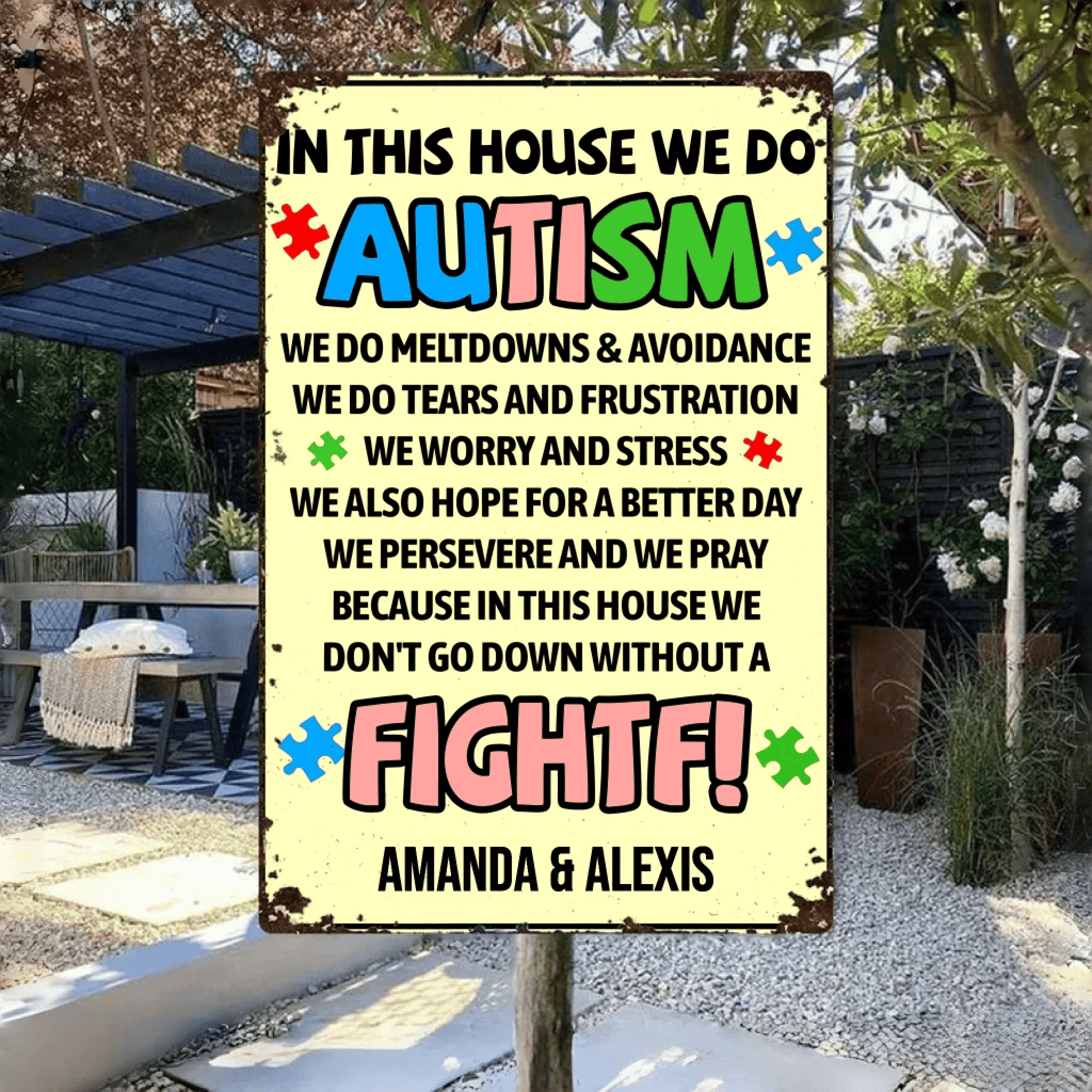 In This House We Do - Personalized Custom Metal Sign 737272 - 737275 - DiyGiftly