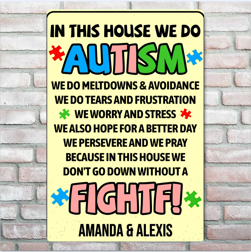In This House We Do - Personalized Custom Metal Sign 737272 - 737275 - DiyGiftly