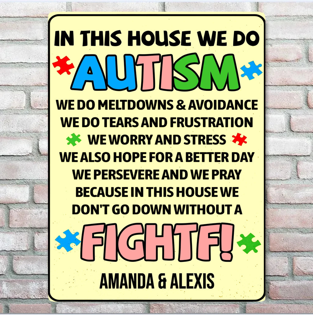 In This House We Do - Personalized Custom Metal Sign 737272 - 737275 - DiyGiftly