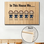 In This House We Horror Halloween 2 Layered Frame Wood Sign, Happy Halloween Gift 742586 - DiyGiftly