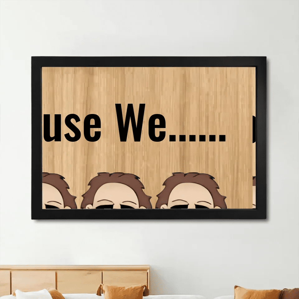In This House We Horror Halloween 2 Layered Frame Wood Sign, Happy Halloween Gift 742586 - DiyGiftly