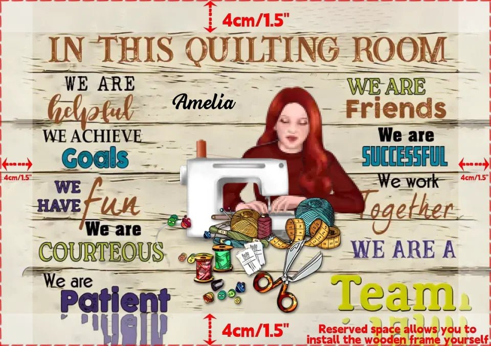 In This Quilting Room - Personalized Quilting Canvas And Poster 748938 - 748963 - DiyGiftly