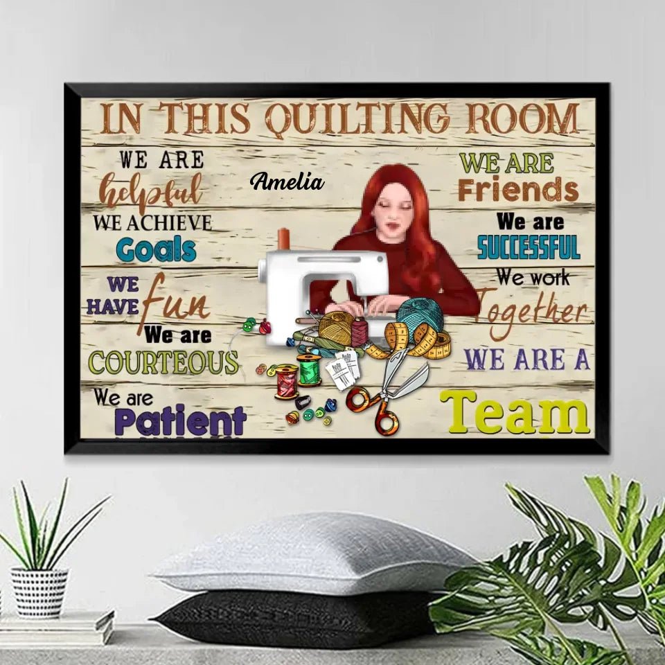 In This Quilting Room - Personalized Quilting Canvas And Poster 748938 - 748963 - DiyGiftly