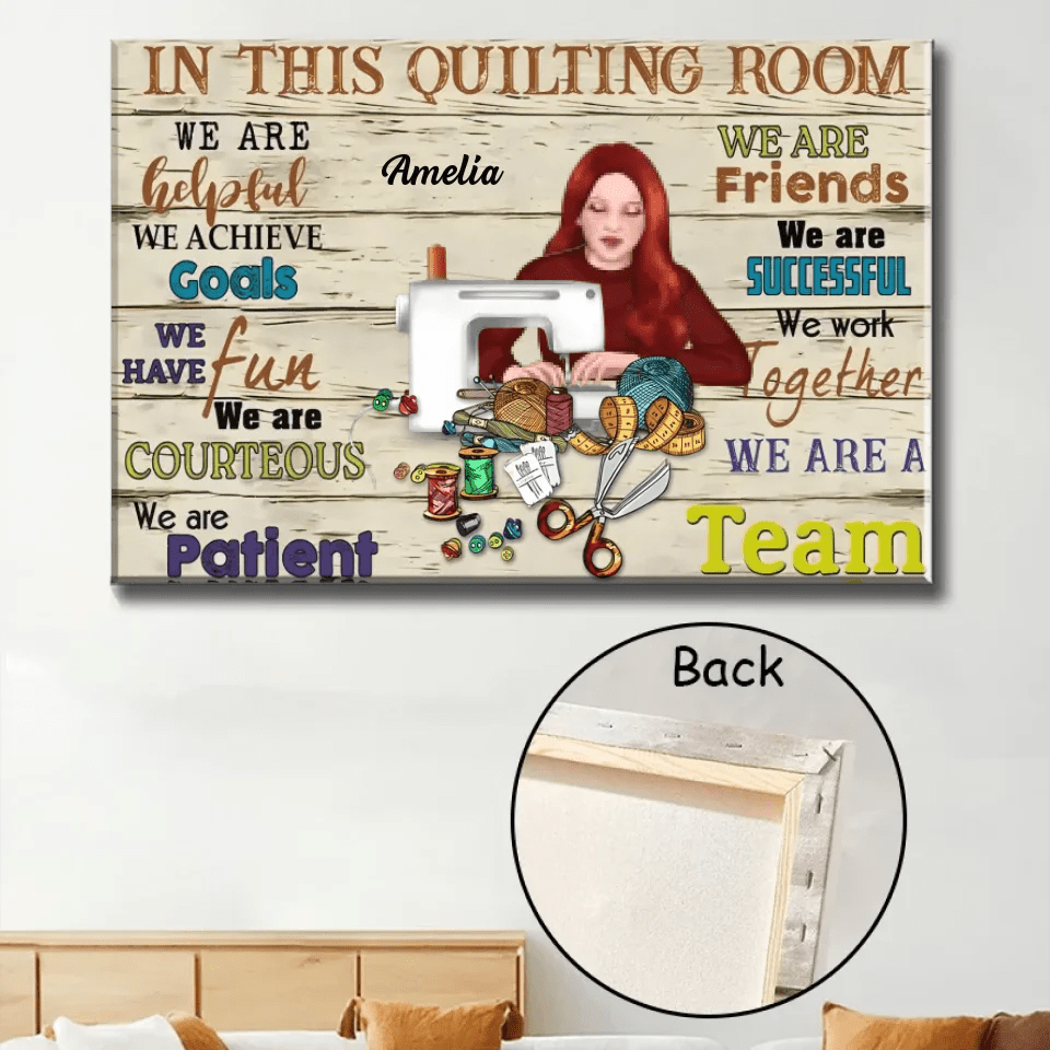 In This Quilting Room - Personalized Quilting Canvas And Poster 748938 - 748963 - DiyGiftly
