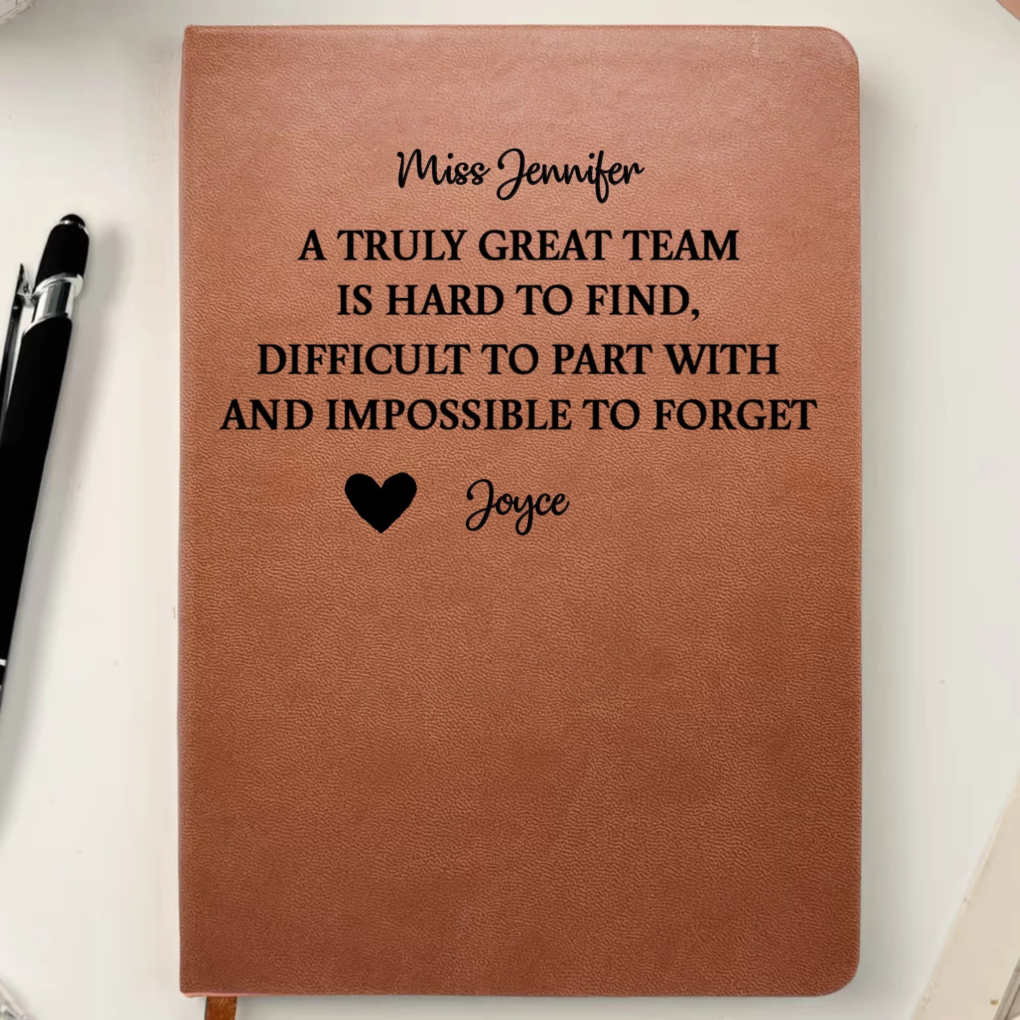 It Takes A Village: Heartfelt Thanks for Being a Part of Our Journey - Personalized Leather Journal for Gifts, Appreciation & Gratitude 1074303 - 1074310 - DiyGiftly