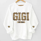 unisex sweatshirt with personalized sleeve names Its a Gigi Thing