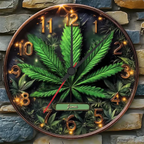 It's Always 12:07 Here - Personalized Weed Wall Clock 736309 - DiyGiftly