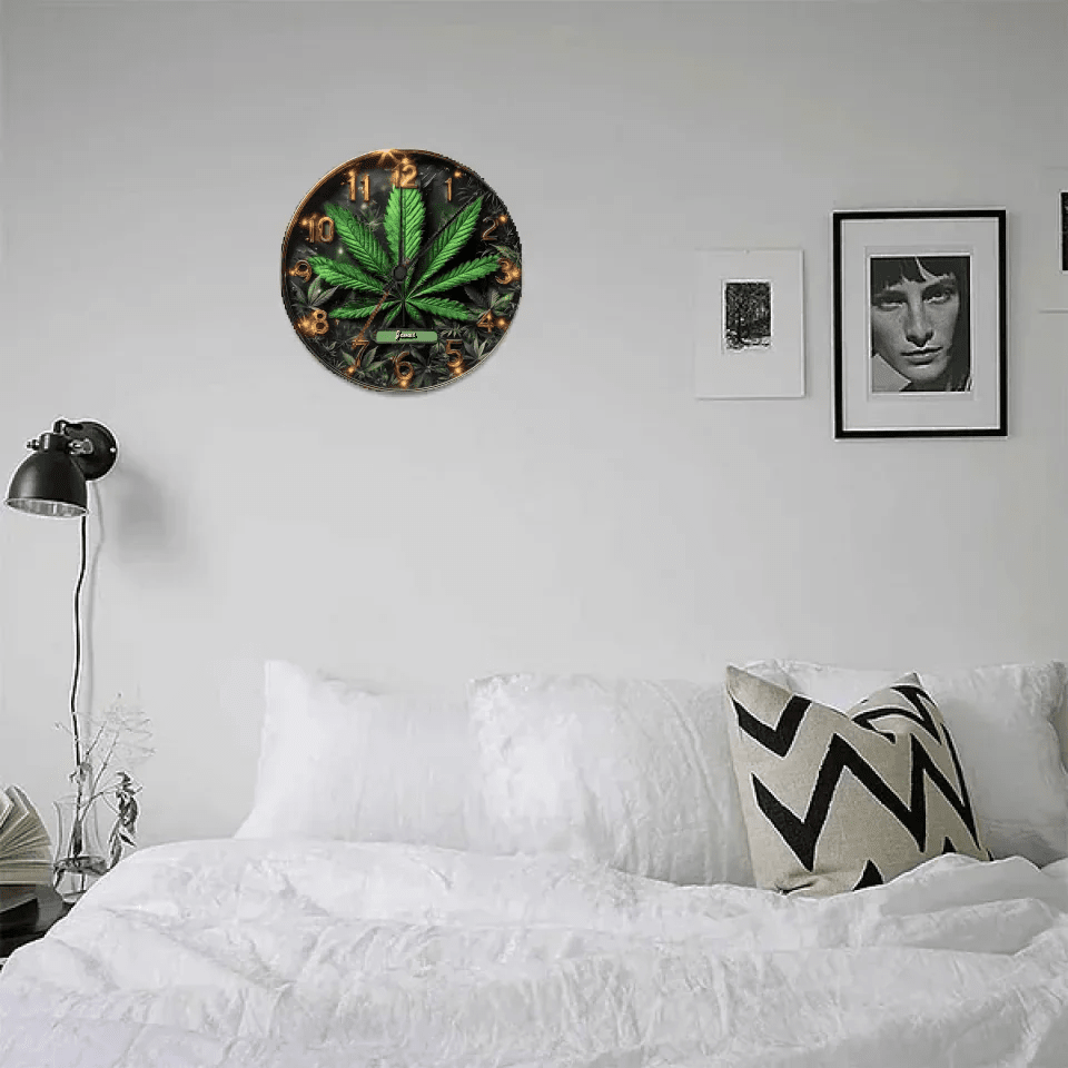 It's Always 12:07 Here - Personalized Weed Wall Clock 736309 - DiyGiftly