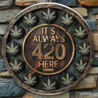 It's Always 420 Here - Personalized Weed Wall Clock 736310 - DiyGiftly