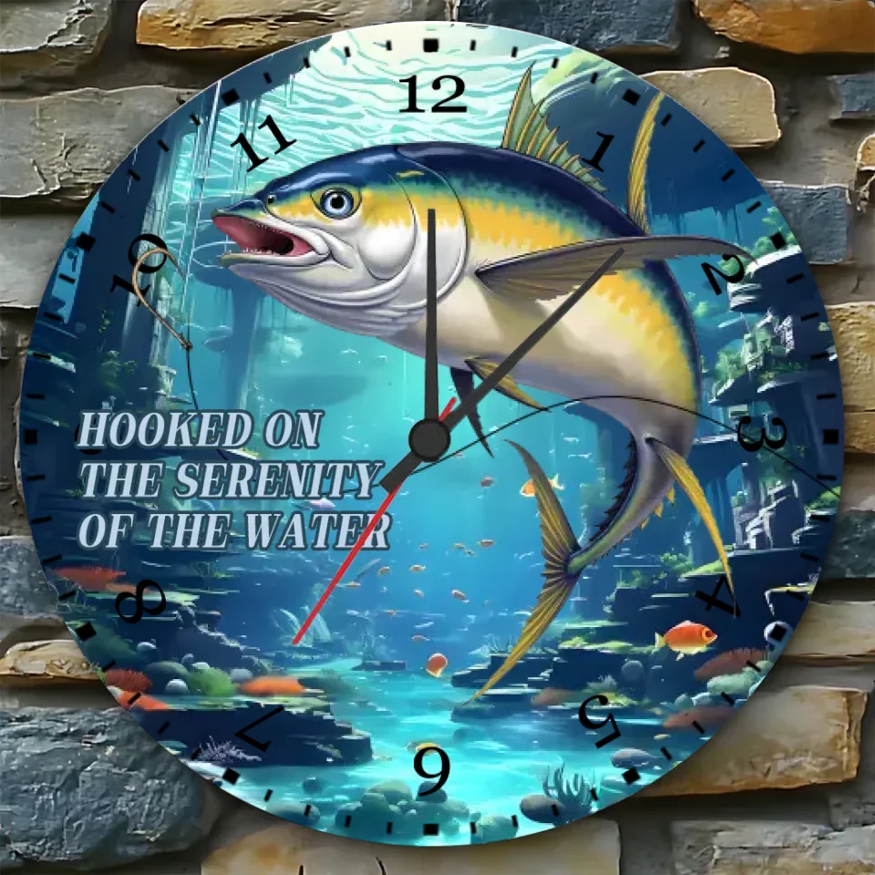 It's Fishing Time Now - Personalized Clock - Birthday Gift For Fisher, Fishing Lovers 742741 - DiyGiftly