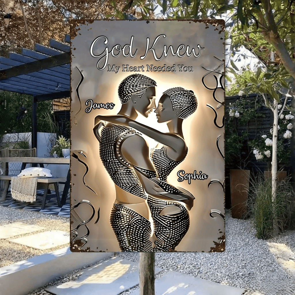 It's You & Me - Personalized African American Rectangle Metal Sign 761996 - 762000 - DiyGiftly
