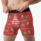 Jingle My Baubles – Custom Photo Boxer Briefs for Husband – Hilarious Gift Idea 1047079 - DiyGiftly