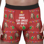 Jingle My Baubles – Custom Photo Boxer Briefs for Husband – Hilarious Gift Idea 1047079 - DiyGiftly