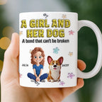 Just A Girl And Her Furry Soulmate – Personalized 3D Inflated Effect Mug, Custom Dog Lover Gift for Dog Mom & Dog Dad, Christmas Birthday Present 1079334 - DiyGiftly