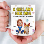 Just A Girl And Her Furry Soulmate – Personalized 3D Inflated Effect Mug, Custom Dog Lover Gift for Dog Mom & Dog Dad, Christmas Birthday Present 1079334 - DiyGiftly
