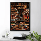Just A Girl Who Loves Books - Personalized Poster - Gift For Book Lovers 746200 - 746275 - DiyGiftly