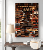Just A Girl Who Loves Books - Personalized Poster - Gift For Book Lovers 746200 - 746275 - DiyGiftly
