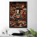 Just A Girl Who Loves Books - Personalized Poster - Gift For Book Lovers 746200 - 746275 - DiyGiftly
