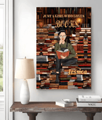Just A Girl Who Loves Books - Personalized Poster - Gift For Book Lovers 746200 - 746275 - DiyGiftly