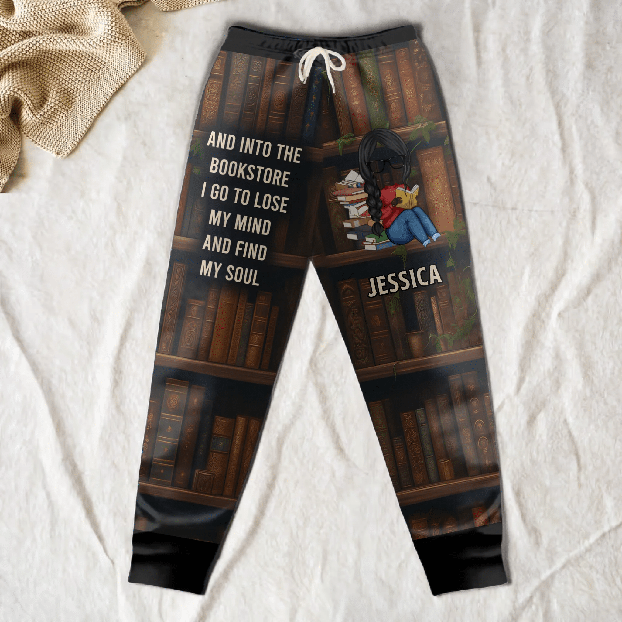 Just A Girl Who Loves Books – Personalized Sweatpants for Women, Custom Lounge Pants with Pockets, Book Lover Pajama Pants, Cozy Jogger Sweatpants, Reading Gifts for Her 1054688 - 1054728 - DiyGiftly