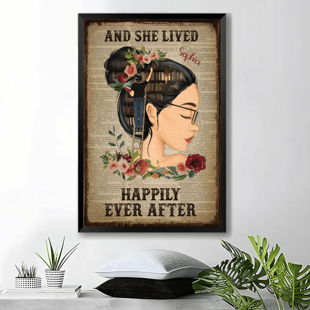 Just A Girl Who Loves Books Reading - Personalized Gift For Book Lovers - Personalized Custom Poster 751204 - DiyGiftly