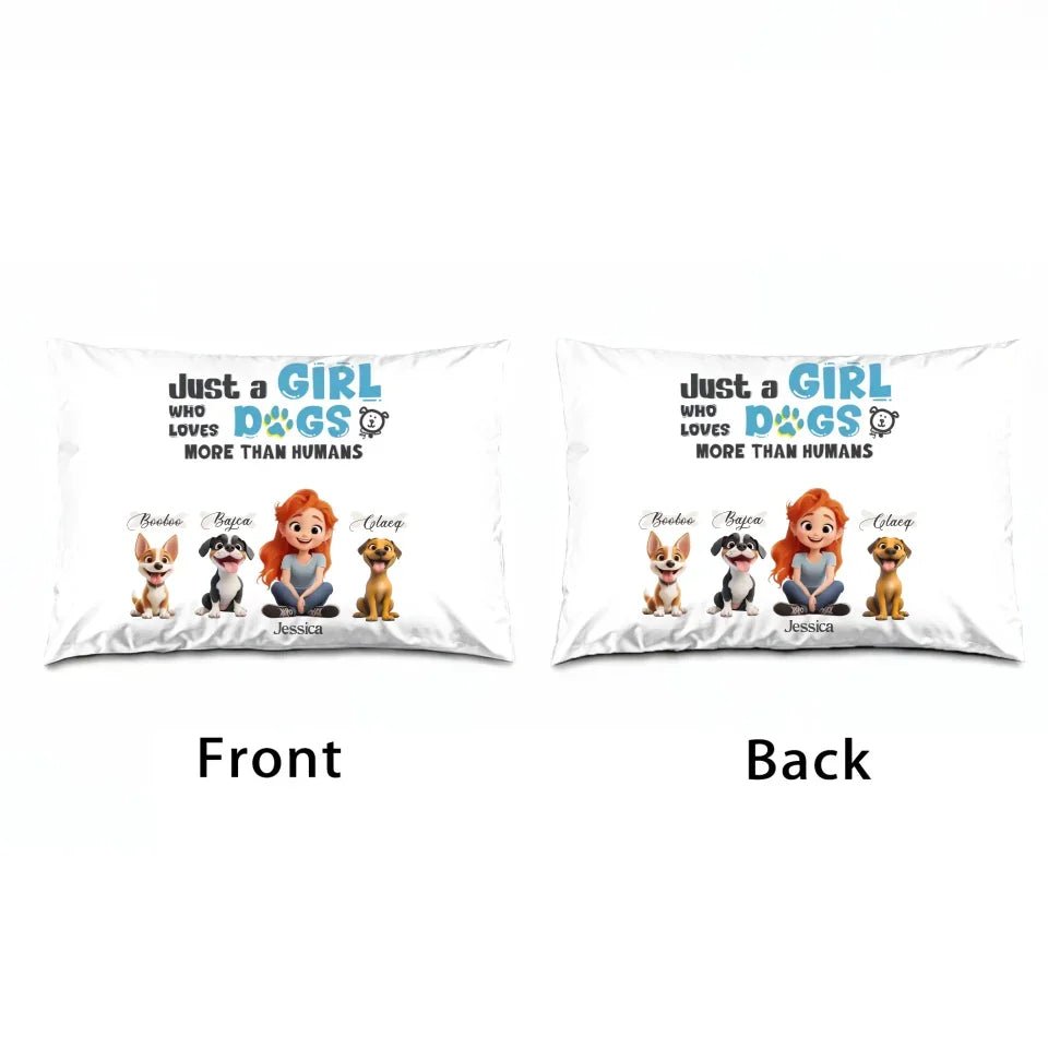 Just a girl who loves dogs more than humans - Personalized and Innovative Cushions 758974 - DiyGiftly