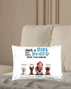 Just a girl who loves dogs more than humans - Personalized and Innovative Cushions 758974 - DiyGiftly