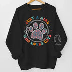 Just Me & My Pets - Dog & Cat Personalized Custom Unisex Sweatshirt With Design On Sleeve - Gift For Pet Owners, Pet Lovers 682125 - 682127 - DiyGiftly