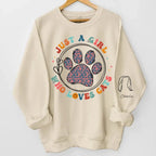 Just Me & My Pets - Dog & Cat Personalized Custom Unisex Sweatshirt With Design On Sleeve - Gift For Pet Owners, Pet Lovers 682125 - 682127 - DiyGiftly
