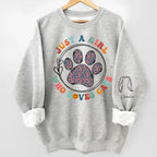 Just Me & My Pets - Dog & Cat Personalized Custom Unisex Sweatshirt With Design On Sleeve - Gift For Pet Owners, Pet Lovers 682125 - 682127 - DiyGiftly