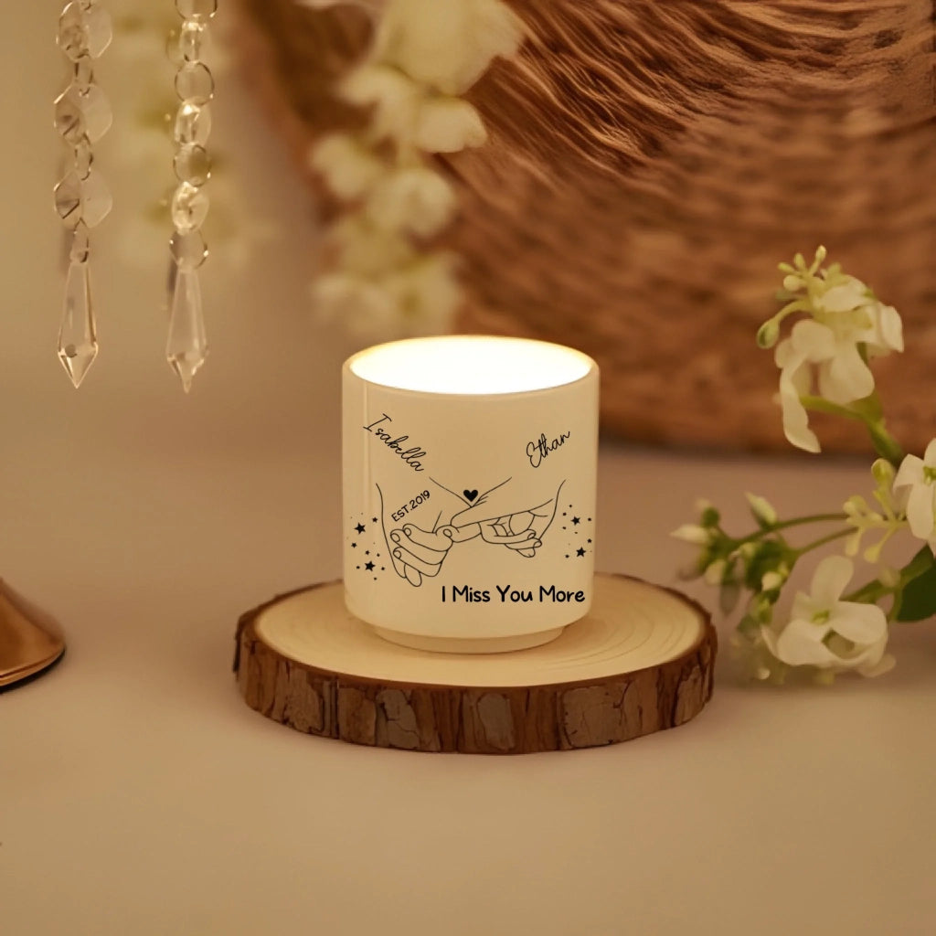 “Just Now, Thinking of You” – Personalized Scented Candle – Custom Name Candle Gift for Relaxation, Long Distance Love or Special Moments 1141181 - DiyGiftly