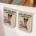 leather magnetic bookmark custom name reading gift gift for daughter front view