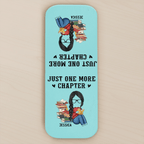 leather magnetic bookmark gift for daughter custom name reading gift close up