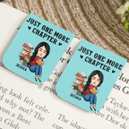 leather magnetic bookmark custom name gift for daughter reading gift main image