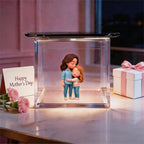 a memory that shines for mom personalized hologram video keepsake no 20 second holographic effect mothers day