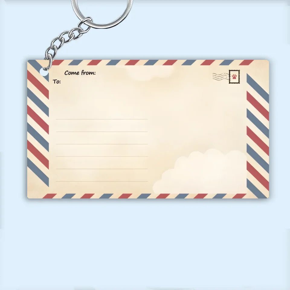 personalized photo or name loss of dog gift keychain everyday keepsake close detail