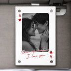 gifts for wife King & Queen Custom Photo Car Visor Clip - Drive Safe I Love You Personalized Wooden Gift 1099820 detail 1