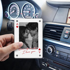 gifts for wife King & Queen Custom Photo Car Visor Clip - Drive Safe I Love You Personalized Wooden Gift 1099820 detail 3