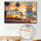 Life Is Too Short To Be Anything But Happy - Personalized Wrapped Canvas 712265 - 712605 - DiyGiftly