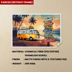 Life Is Too Short To Be Anything But Happy - Personalized Wrapped Canvas 712265 - 712605 - DiyGiftly