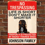 Life ls Short - Personalized Dog Rectangle Metal sign 737233 - 737238 - DiyGiftly
