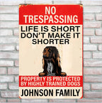 Life ls Short - Personalized Dog Rectangle Metal sign 737233 - 737238 - DiyGiftly
