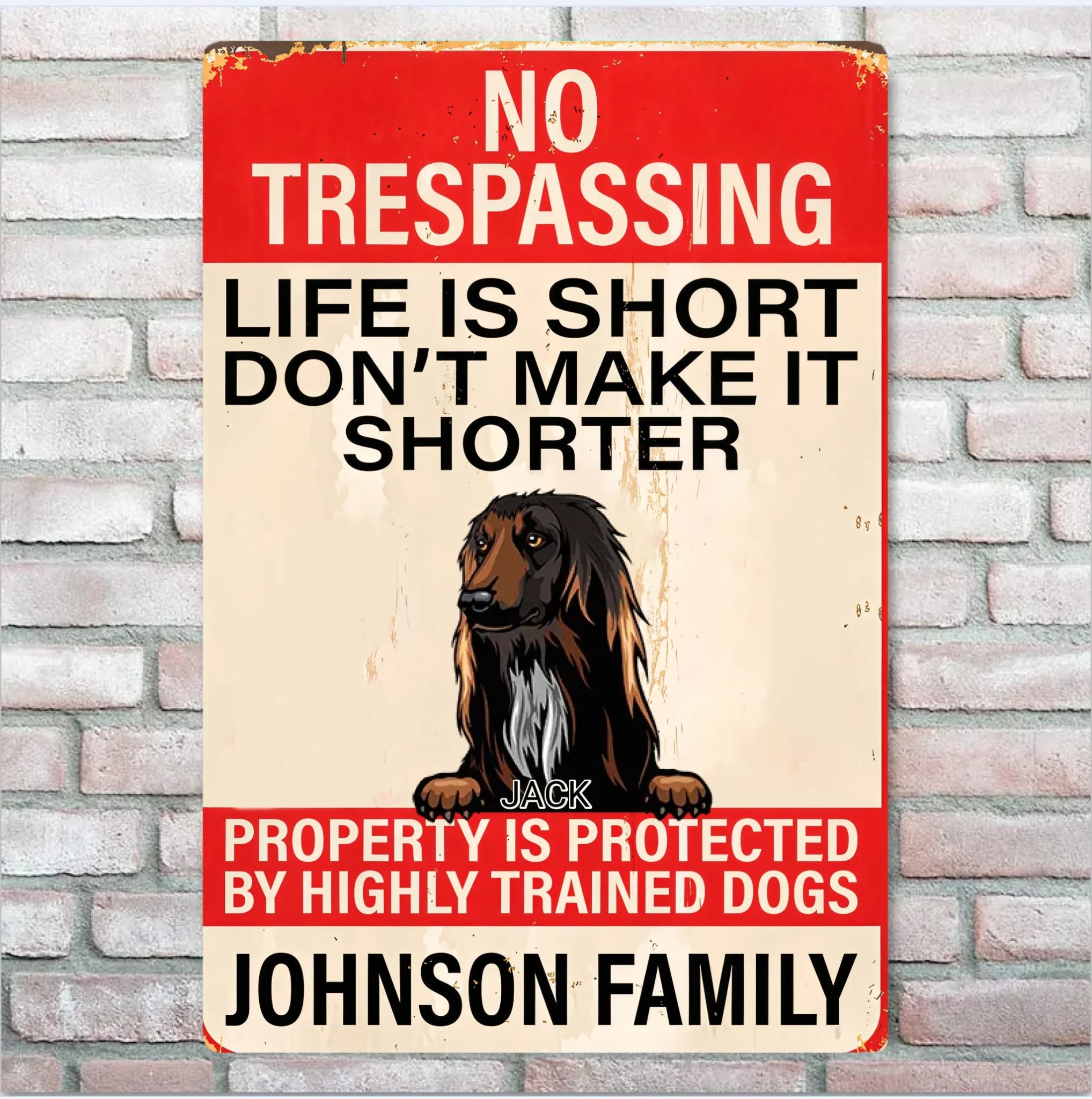 Life ls Short - Personalized Dog Rectangle Metal sign 737233 - 737238 - DiyGiftly