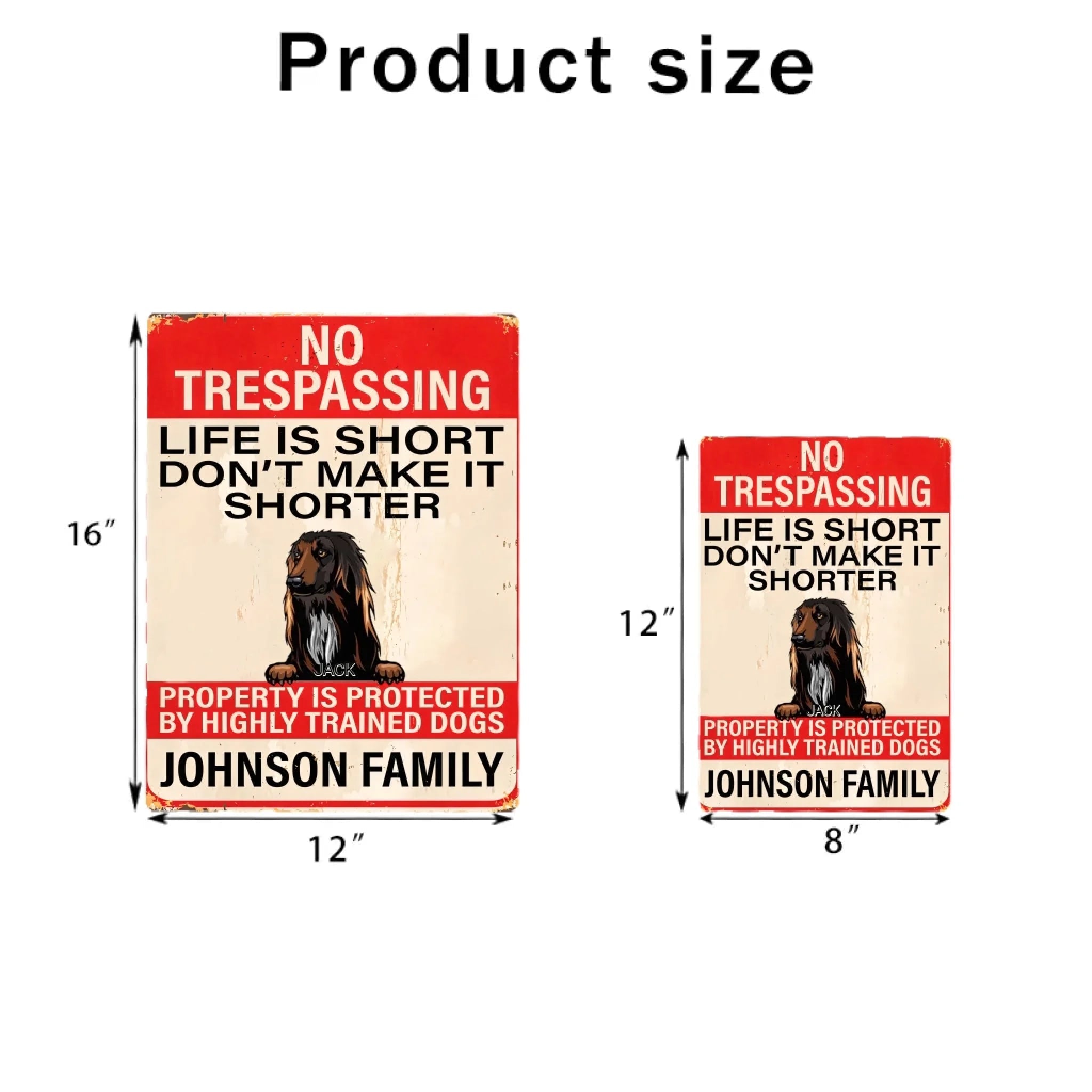 Life ls Short - Personalized Dog Rectangle Metal sign 737233 - 737238 - DiyGiftly
