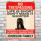 Life ls Short - Personalized Dog Rectangle Metal sign 737233 - 737238 - DiyGiftly